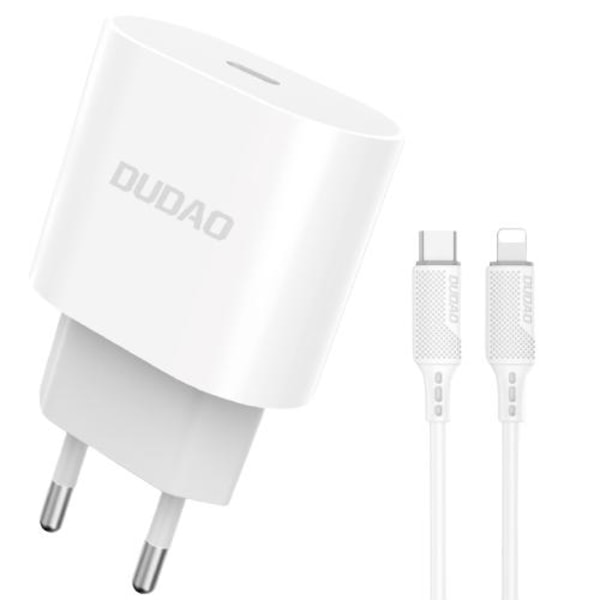 iPhone 8 - 2M Kabel & Vægoplader 20W - Dudao