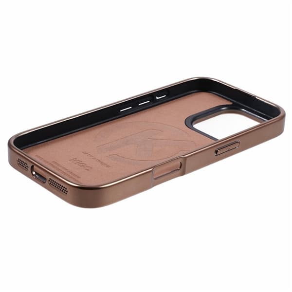 KIGC Mobilskal till iPhone 16 Pro Magsafe Electroplating - Titanguld Guld