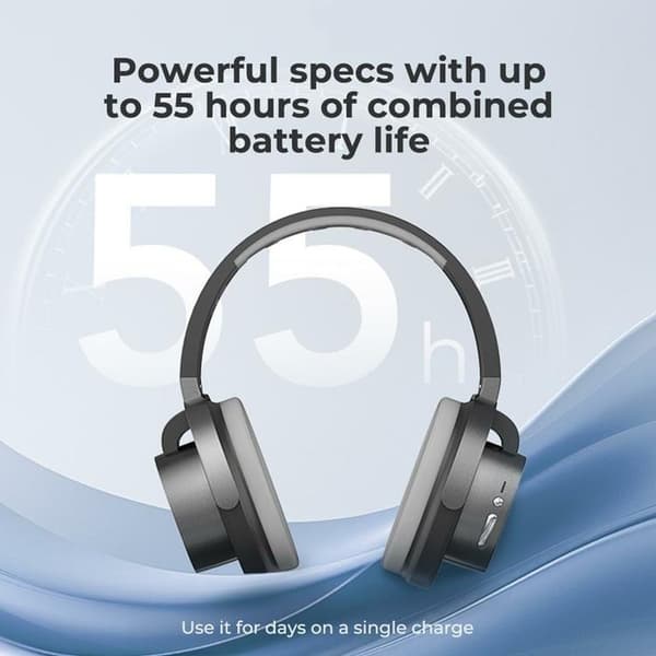 HTC Over-Ear Trådlösa Hörlurar Bluetooth Gaming HP07 - Lila Lila