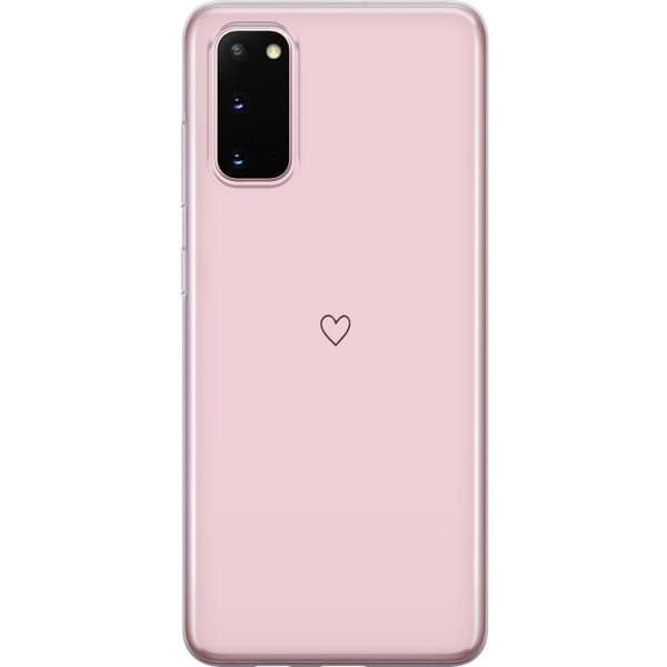 Telefontaske til Samsung Galaxy S20 med lille hjerte