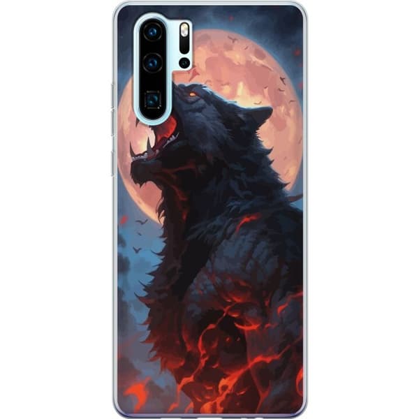 Mobilskal till Huawei P30 Pro med Ylande varg