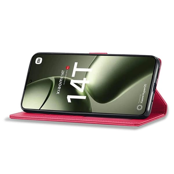 LC.IMEEKE Xiaomi 14T Plånboksfodral Konstläder - Rosa
