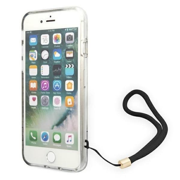 Guess iPhone 7/8/SE (2020/2022) Cover 4G Print Strap - Brun Brun
