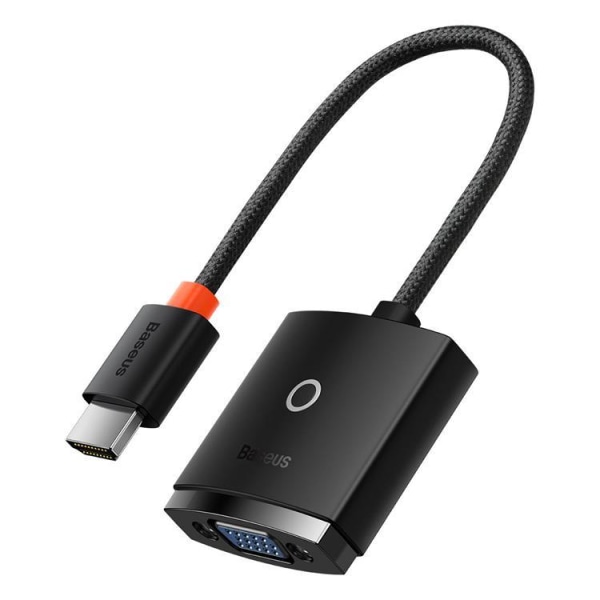 Baseus-sovitin HDMI–VGA-miniliitin 3,5 mm Micro USB - musta