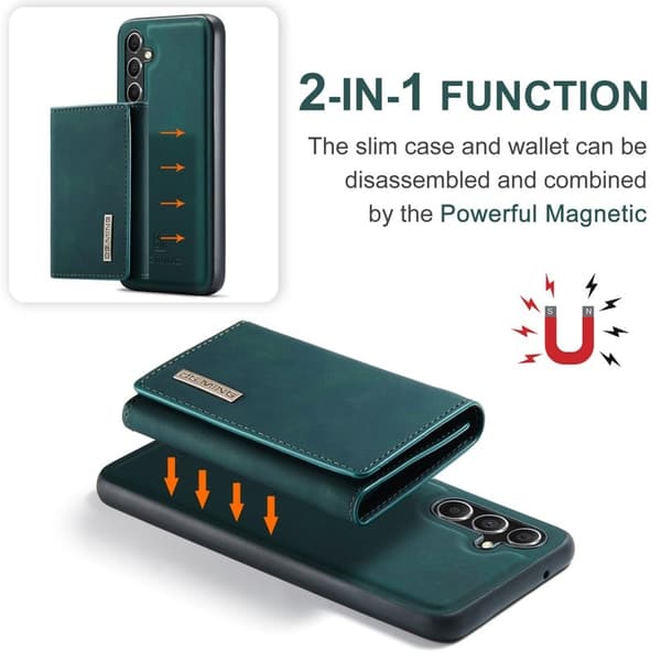 DG.MING Samsung Galaxy A34 5G Konstläder Plånboksfodral Grön