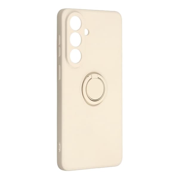 Mobilskal för Samsung Galaxy S26 Silikon med Ring Kickstand - Beige