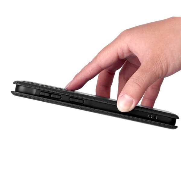 Samsung Galaxy A57 Plånboksfodral Konstläder Skydd - Svart