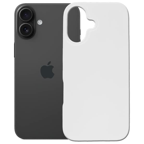 3MK Telefontaske til iPhone 16 MagSafe Silicone Hardy - Hvid