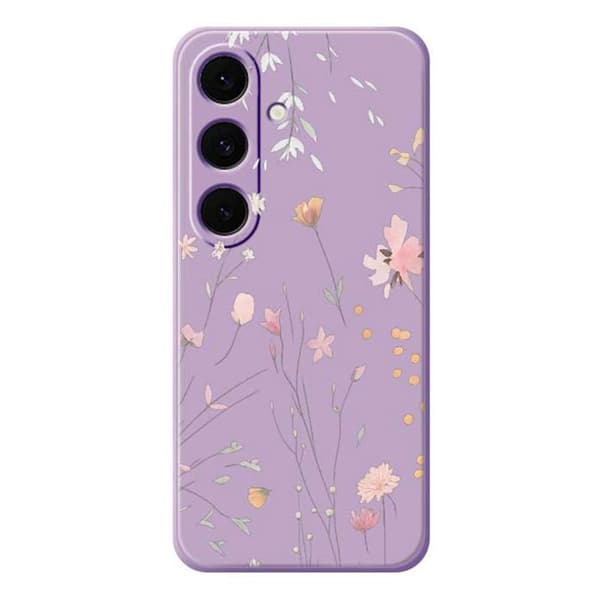 Mobilskal för Samsung Galaxy S26 Blommönster TPU - Lila