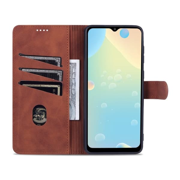 AZNS Samsung Galaxy A53 5G Plånboksfodral Konstläder - Brun