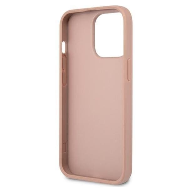 Guess iPhone 13 Pro/13 Skal Saffiano Triangle Logo - Rosa Rosa
