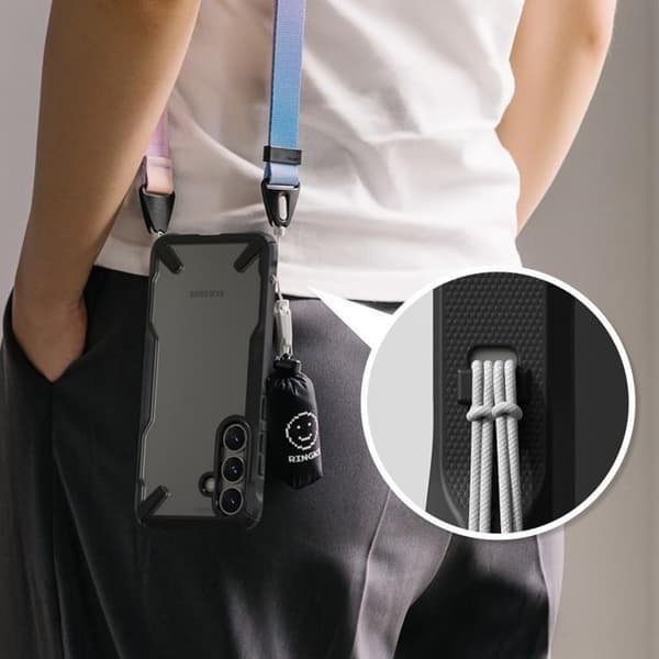 Ringke Telefontaske til Galaxy S25 Plus Fusion X - Sort Svart