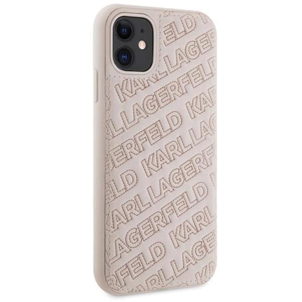 KARL LAGERFELD iPhone 11/XR Mobilskal Quilted K Pattern - Rosa