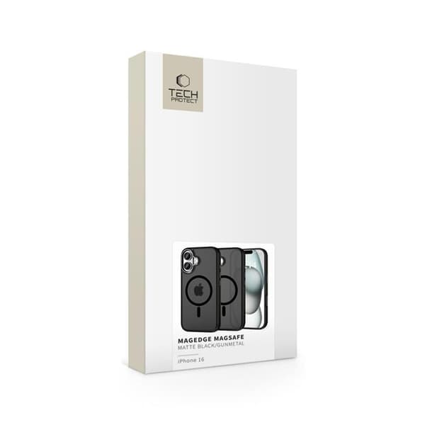 Tech-Protect Mobilskal till iPhone 16 Magsafe Magedge - Gunmetal Svart
