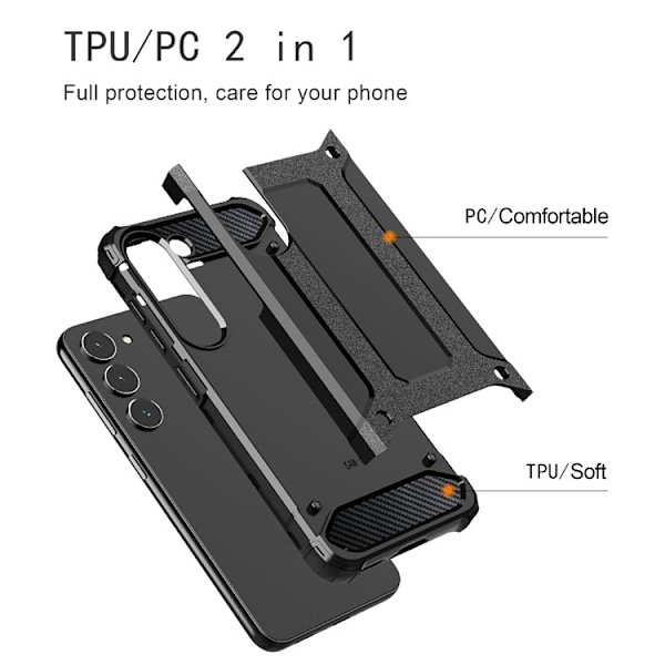 Galaxy S23 Plus Mobilskal Tough Armor - Svart Svart
