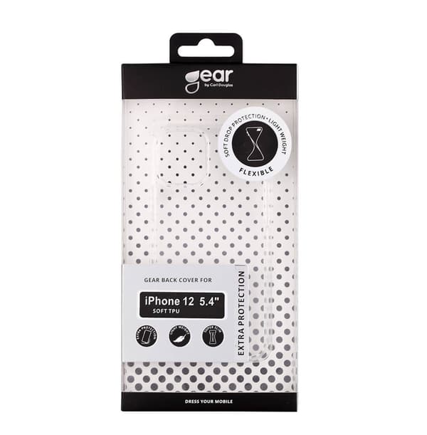 GEAR Mobilskal TPU iPhone 12 Mini - Transparent Transparent