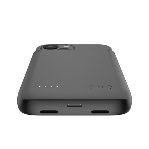 Batterikasse 4700mAh iPhone 12 Mini/13 Mini - Sort Black
