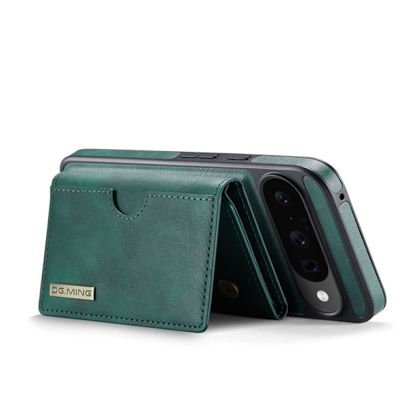 DG.MING M6 Series Konstläder Plånboksfodral för Google Pixel 10 Pro - Grön