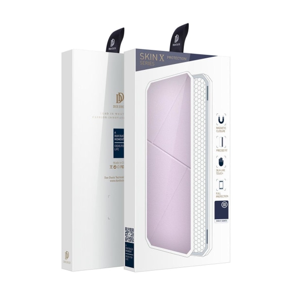 Dux Ducis Galaxy A73 Wallet Case Skin X -kotelo - vaaleanpunainen