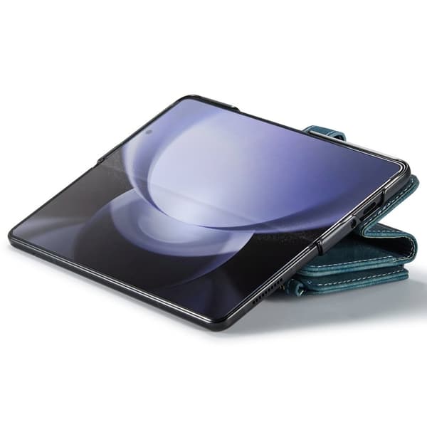 CASEME Konstläder Plånboksfodral för Samsung Galaxy Z Fold6 5G - Blå