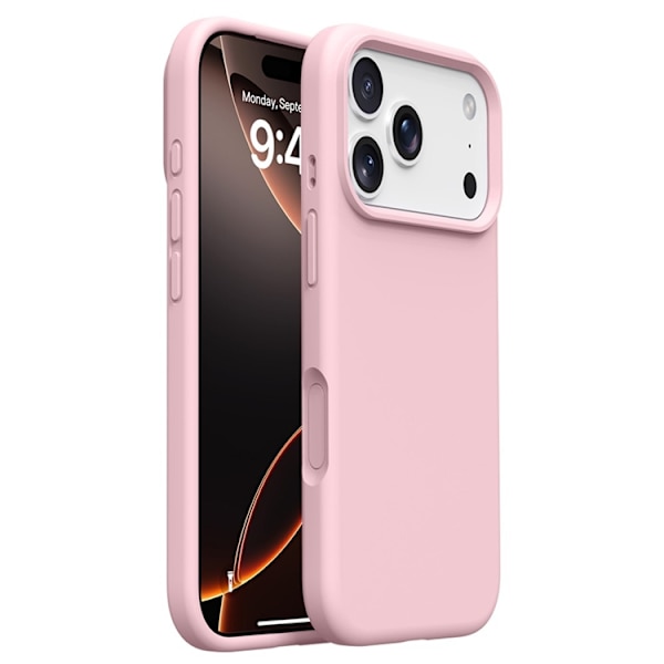 Mobilskal till iPhone 17 Pro Silikon Microfiber Lining - Sakura Rosa Rosa