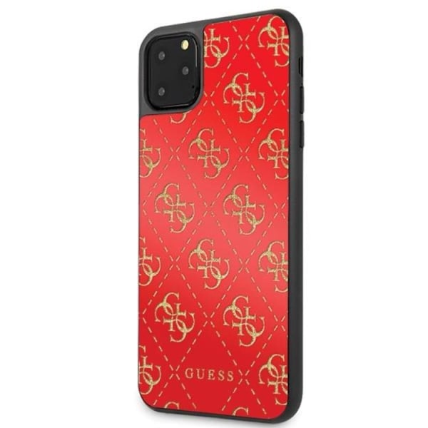 Guess Double Layer Glitter Skal iPhone 11 Pro Max - Röd