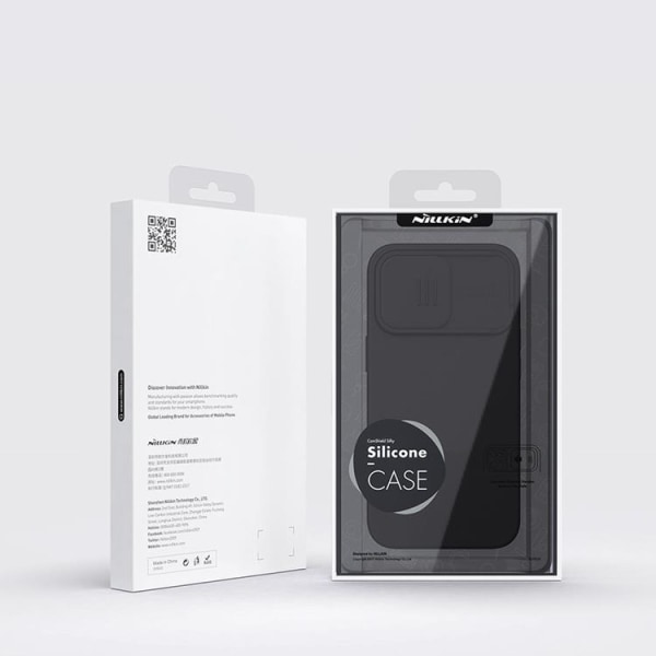 Nillkin iPhone 14 Pro Max Skal CamShield Silky Silicone - Grön