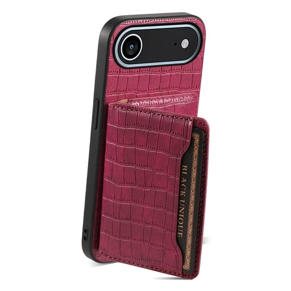 Mobilskal till iPhone Air Korthållare Crocodile - Röd Röd