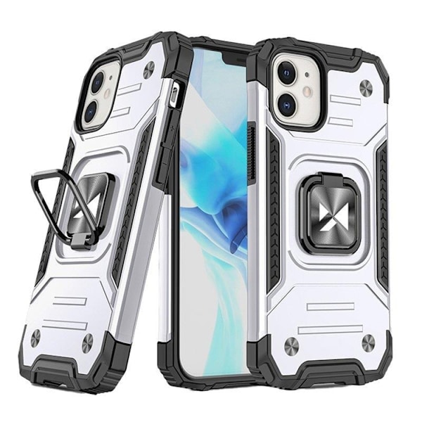 Wozinsky Mobilskal till iPhone 14 Ringhållare Armor - Silver Silver