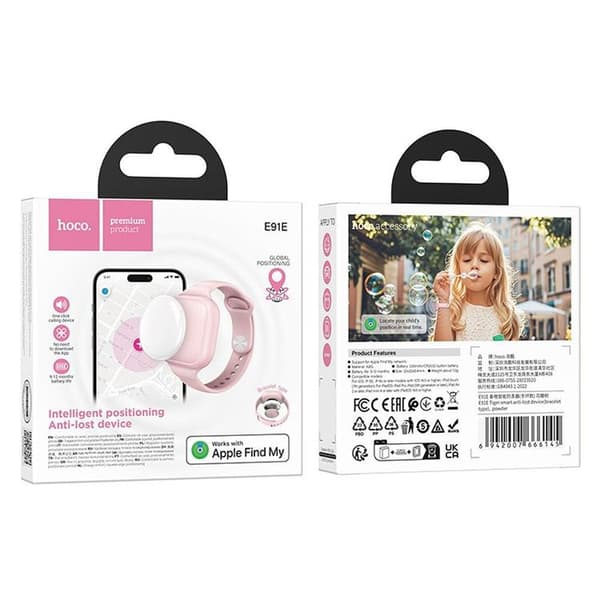 Hoco Locator Apple Find My Bracelet E91E - Rosa Rosa