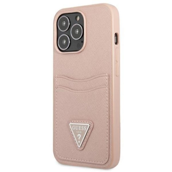 Guess iPhone 13/13 Pro Kuori Korttikotelo Saffiano Triangle Logo -