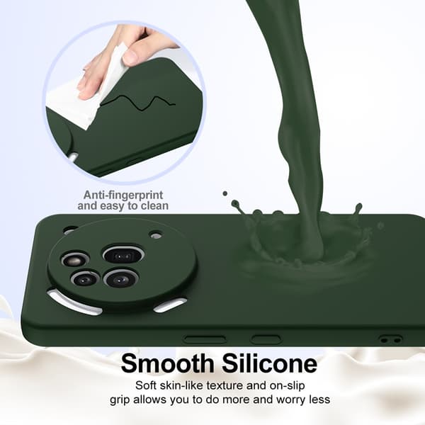 Mobilskal till Nothing Phone (3a) Pro MagSafe Liquid Silikon - Mörkgrön Grön