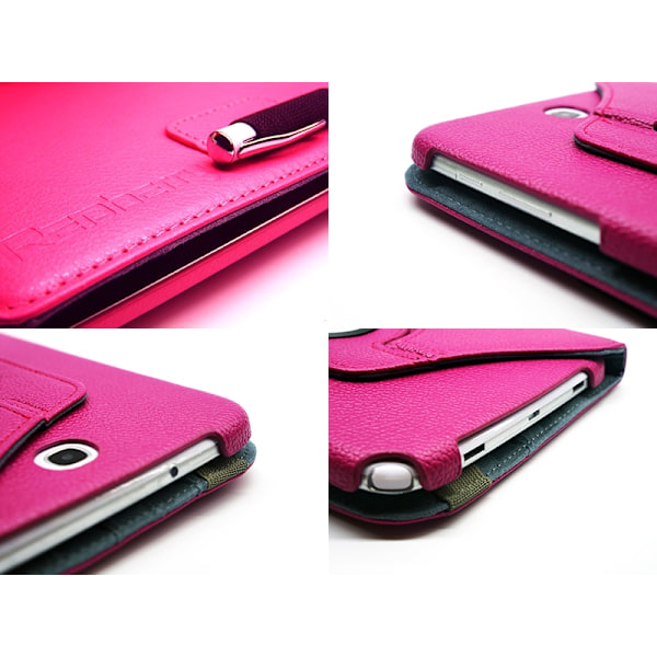 Redberry Rotating Fodral till Samsung Galaxy Note 8,0 N5100 (Magenta)