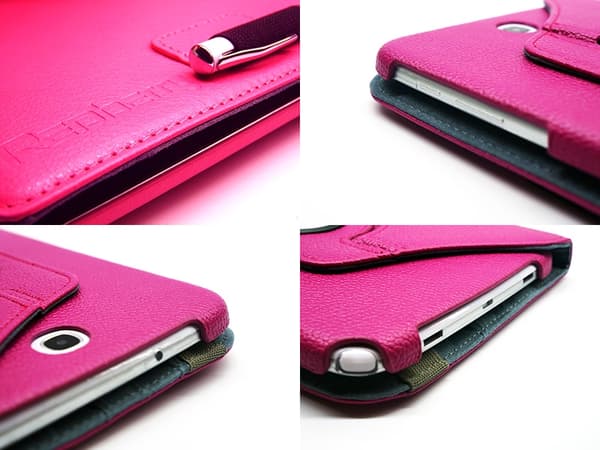 Redberry roterende etui til Samsung Galaxy Note 8,0 N5100 (Mag Magenta