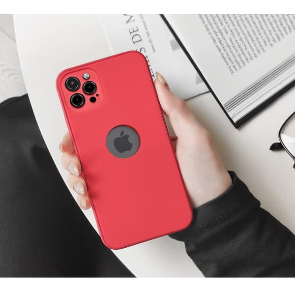 Forcell Blødt Silikon Mat Cover til iPhone 7 Rød Röd
