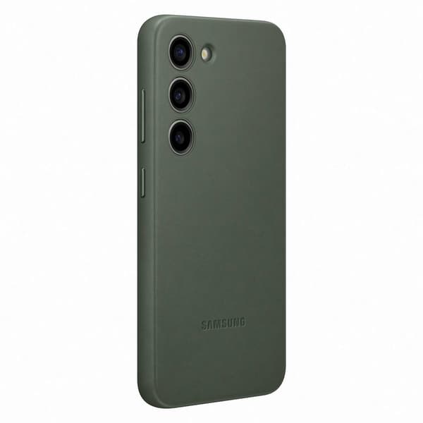 Samsung Galaxy S23 Skal Läder - Grön Grön
