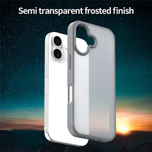 Mobilskal till iPhone 17 Skin Touch Matte - Silver Silver