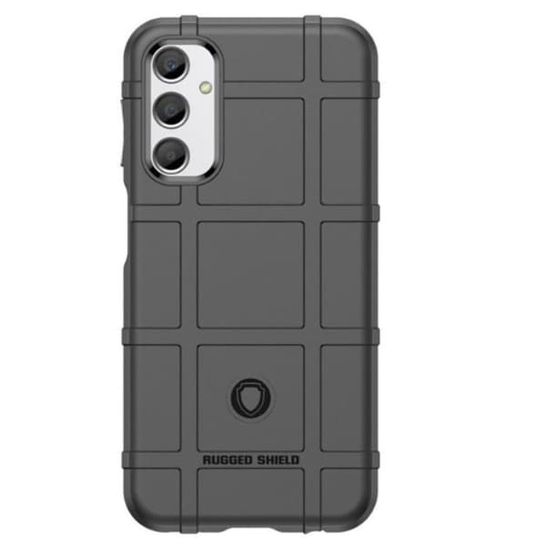 Galaxy A24 4G Mobilskal Rugged Square Grid - Sort Black