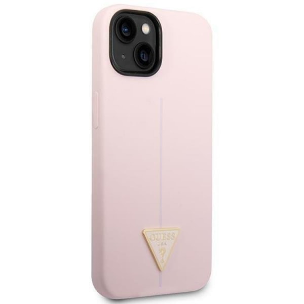 GUESS iPhone 14 Plus Cover Silicone Triangle - Lilla