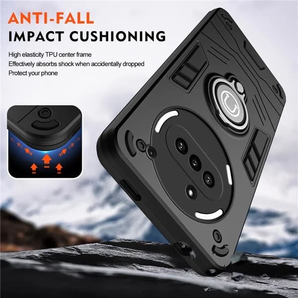 Mobilskal till Nothing Phone (3a) Camshield Kickstand - Svart