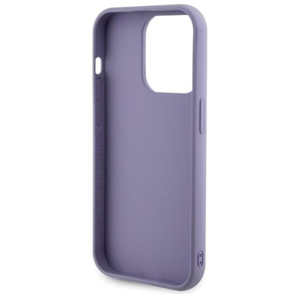 Guess Mobilskal till iPhone 15 Pro Max Sequin Script Metal - Lila Lila