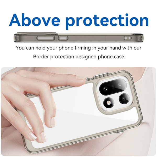 Mobilskal till OnePlus 15 5G TPU + Acrylic Protective - Grå Grå