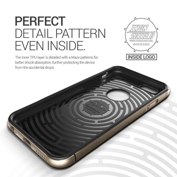 Holdbart Verus Iron Shield Aluminium Metal Rammecover til Apple iPhone 6 (S) Plus (Guld) Guld