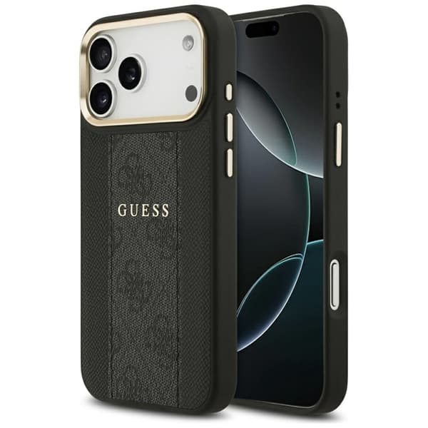 Guess Telefontaske til iPhone 17 Pro Max Magsafe Stripe - Sort Svart