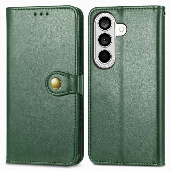 Plånboksfodral för Samsung Galaxy S26 Plus Konstläder Ställ - Grön