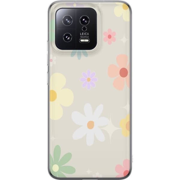 Mobilskal till Xiaomi 13 med fejdande blommor