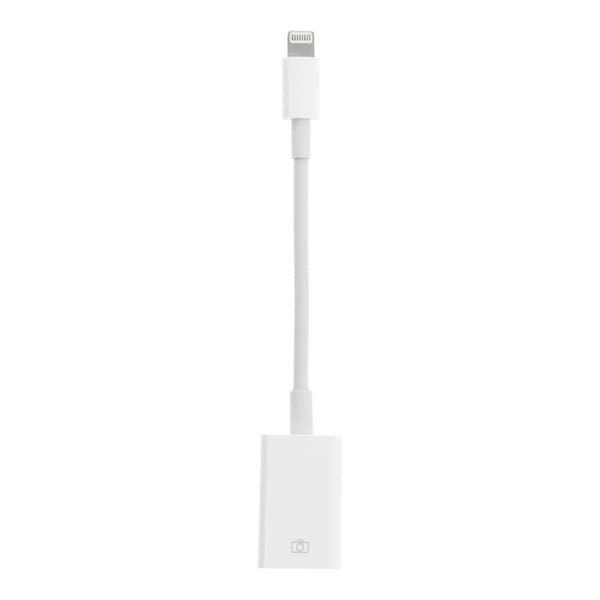 Adapter OTG til USB-A - iPhone Lightning 8-pin Hvid Vit