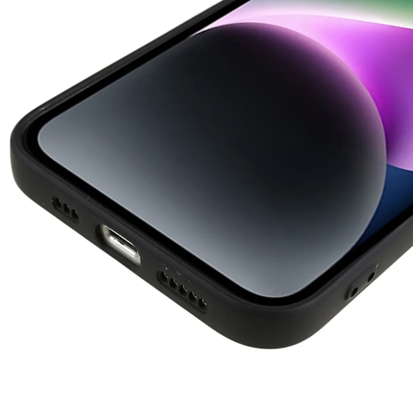 iPhone 15 Plus Mobilskal Gummerat - Svart Svart