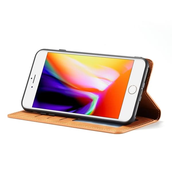 FORWENW Fantasy Series Mobilskal till iPhone 8 Plus KonstLäder - Brun