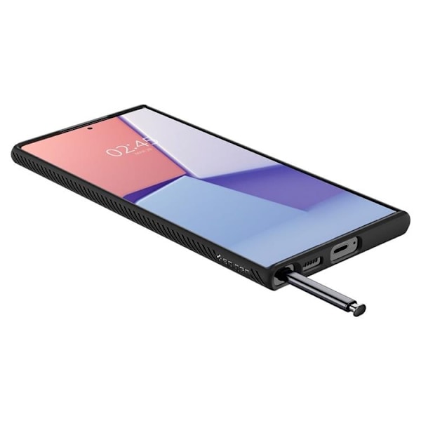 Spigen Liquid Air Skal Galaxy S22 Ultra - Matte Svart Svart